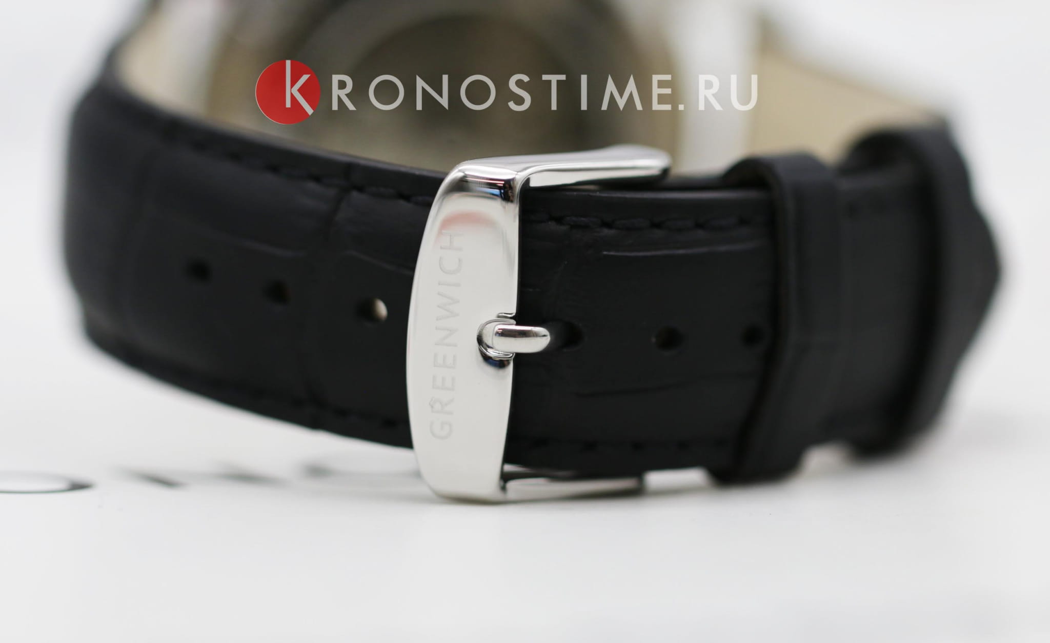 Greenwich Greenwich Good Luck Classic GW 074.11.31 механические мужские часы часы крупный план черный циферблата